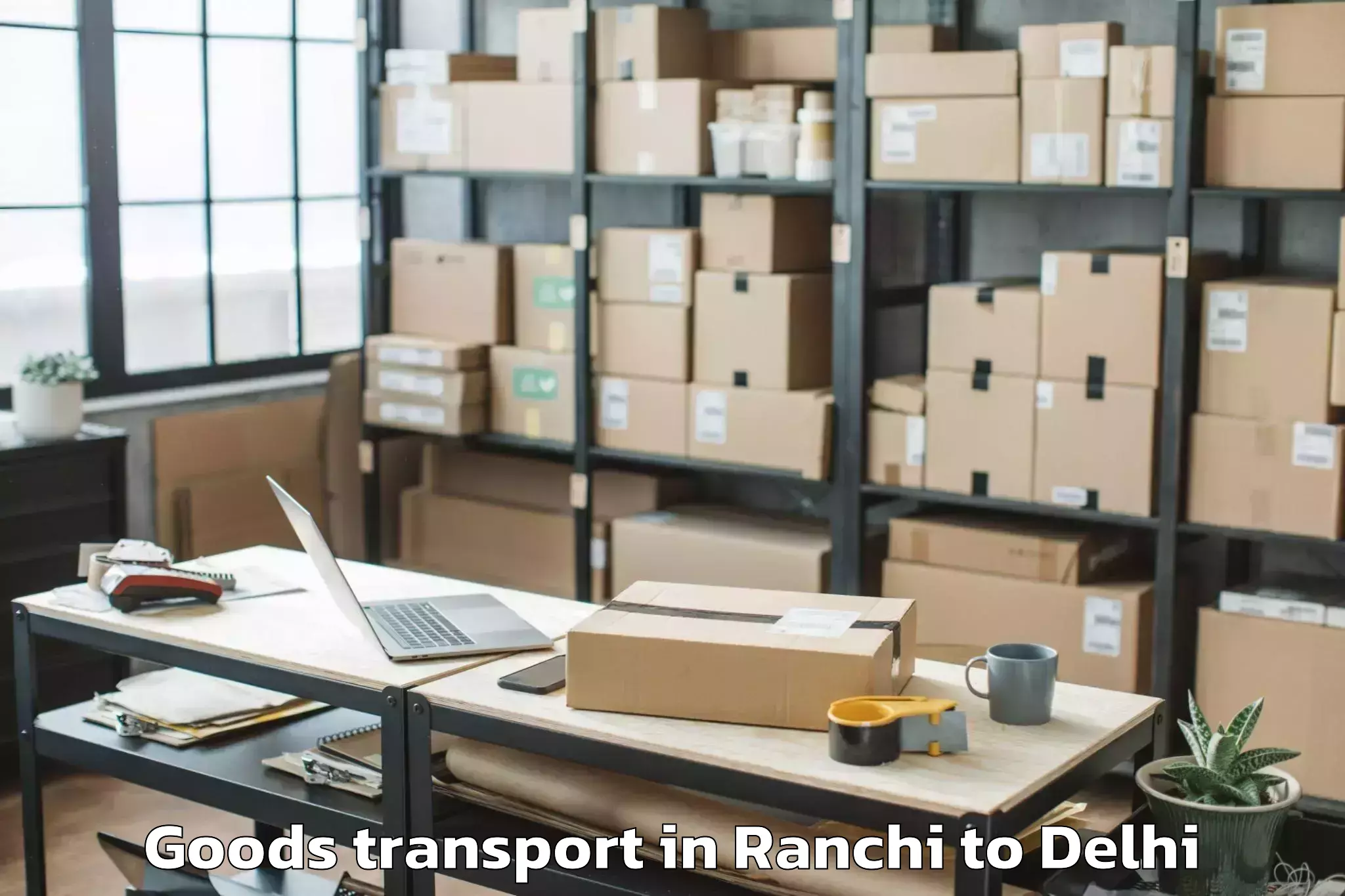 Reliable Ranchi to Naraina Industrial Estate Goods Transport